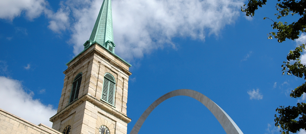 Die Alte Kathedrale von St. Louis (Missouri).
