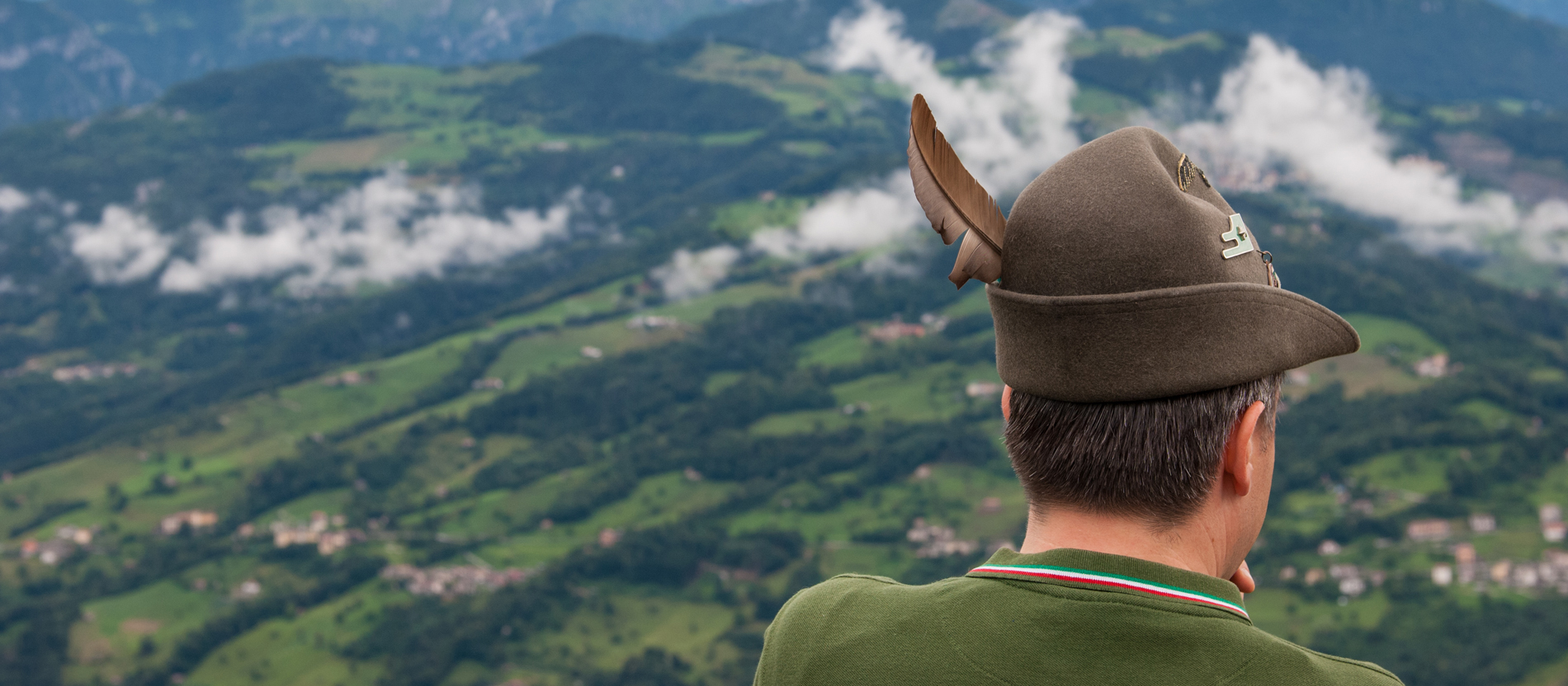 Gebirgsjäger von hinten