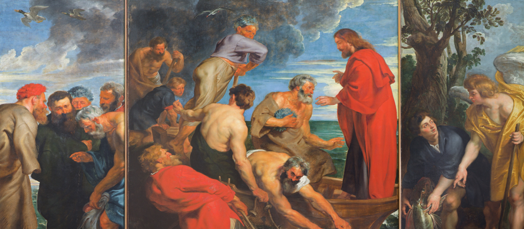 wunderbarer Fischfang des Petrus