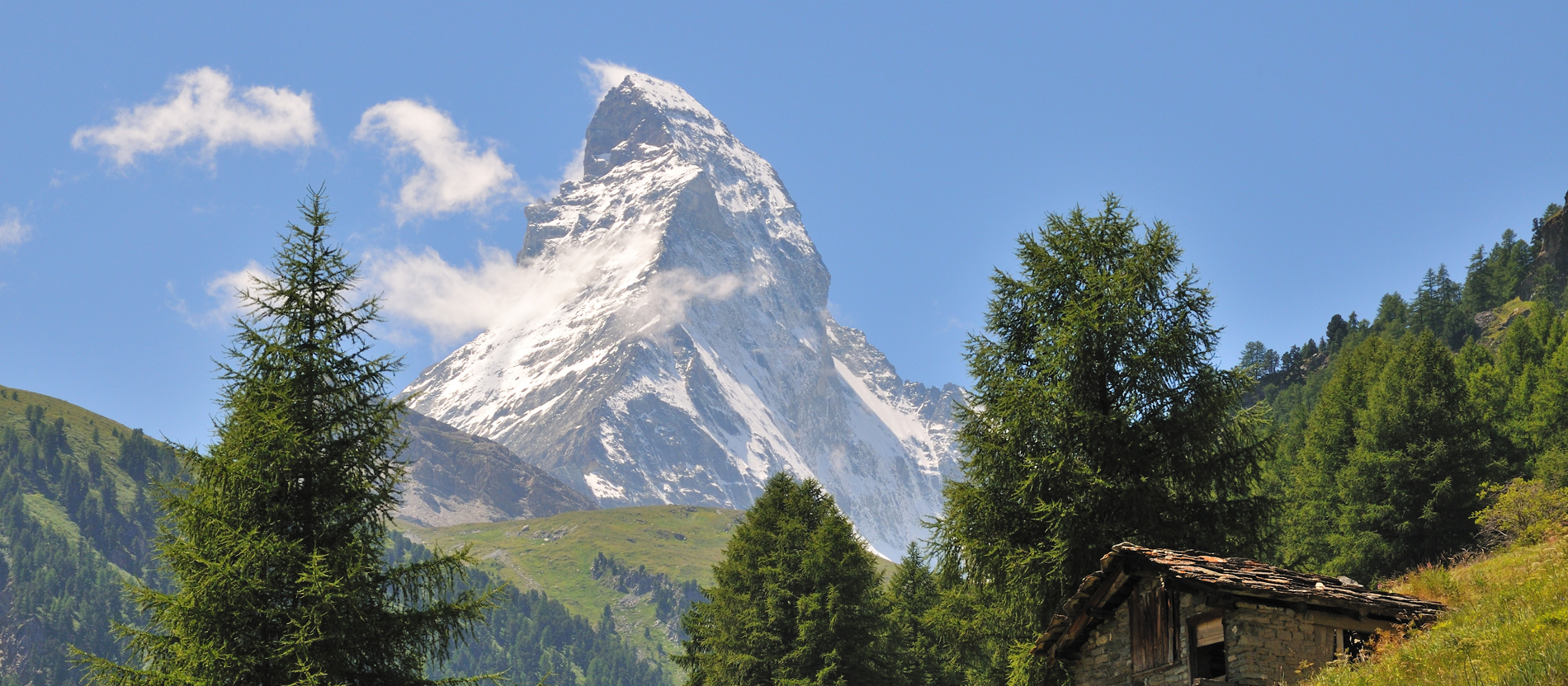 Blick auf das Matterhorn in der Schweiz.