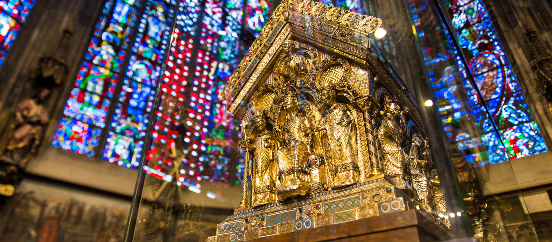 Der Karlsschrein im Aachener Dom.