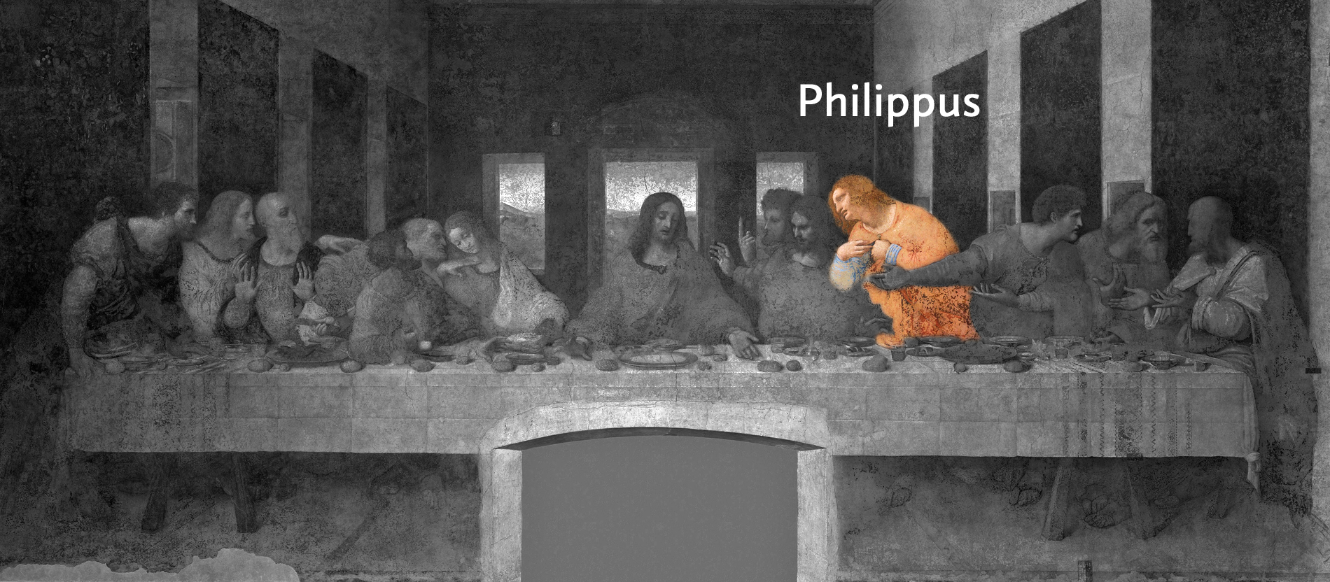 Philippus ist einer der Apostel, über die in den Evangelien nur wenig zu lesen ist. Die drei Synoptiker nennen ihn jeweils lediglich in der allgemeinen Apostelliste (Mt 10, 3; Mk 3, 18; Lk 6, 14). Allein der Evangelist Johannes erwähnt ihn noch in weiteren Situationen. Dort wird berichtet, Philippus habe direkt nach seiner Berufung durch Jesus noch einen weiteren Mann zur Nachfolge aufgefordert (Joh 1, 43-45). An anderer Stelle wird beschrieben, dass Philippus sich die Wunderkraft Jesu nicht vorstellen kann (Joh 6, 5-7) und sogar dessen Gottheit nicht erkennt (Joh 14, 7-11). Die Überlieferung vom weiteren Leben des Philippus ist nicht sehr umfangreich, als Sterbeort wird das Gebiet der heutigen Ukraine vermutet. Als Heiliger wird Philippus häufig mit einem Buch oder Schriftrolle sowie einem Kreuzstab dargestellt.