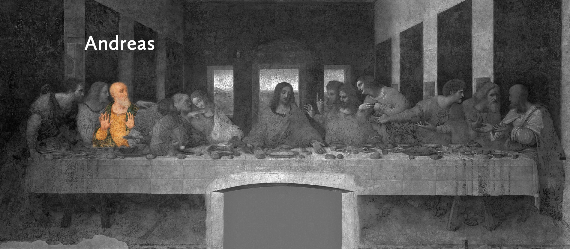 Andreas ist einer der bedeutendsten Apostel Jesu sowohl in der biblischen Überlieferung, als auch in der kirchlichen Tradition. Als Bruder des Simon Petrus soll er nach dem Johannesevangelium der erst erwählte Jünger gewesen sein (Joh 1, 35-40). Markus berichtet davon, dass Andreas als einer von vier Jüngern die Endzeitrede Jesu vor der Passion mitverfolgt hat (Mk 13, 3). Der weiteren Überlieferung nach starb Andreas als Märtyrer in Griechenland an einem Kreuz mit schrägen Balken, dem sogenannten Andreaskreuz; dieses befindet sich etwa in der Flagge Schottlands, dessen Patron er ist. Einer frühmittelalterlichen Tradition nach begründete Andreas zudem den Bischofssitz von Konstantinopel. In ähnlicher Weise wie Petrus in der westlichen Kirche spielt Andreas daher eine zentrale Rolle für die Orthodoxie. Als Heiliger wird er in der Regel mit Andreaskreuz dargestellt.
