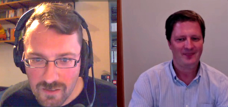 Ein Screenshot aus dem Skype-Videochat zum Glaubensgespräch.