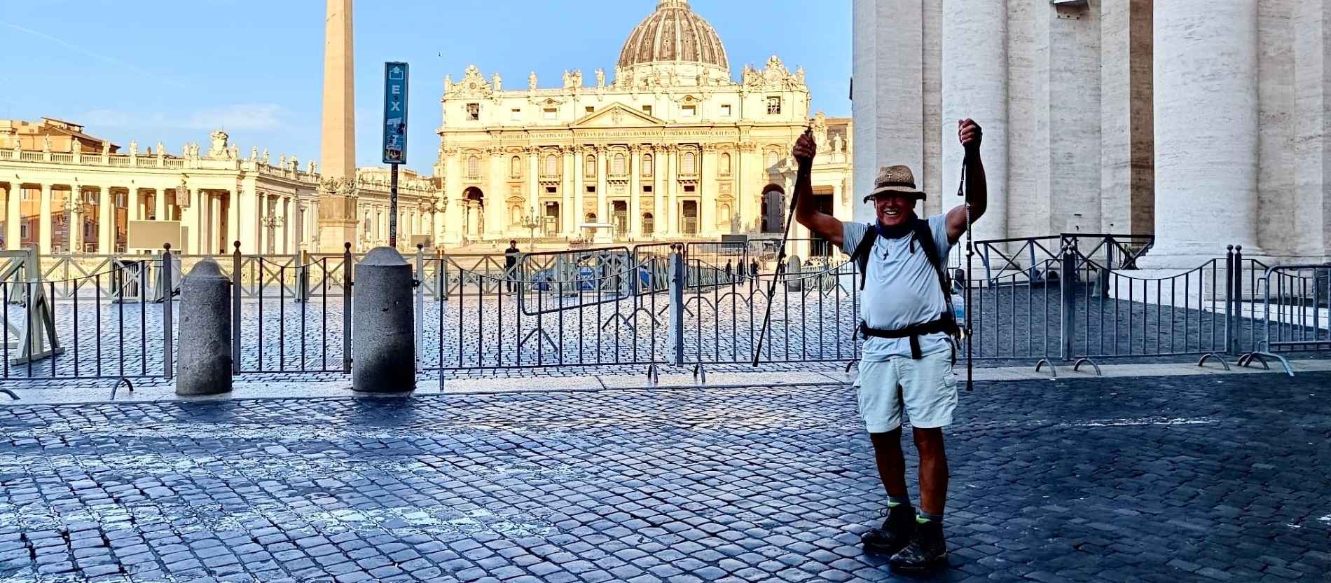 Günter Thieltges pilgerte auf dem Franziskusweg von Florenz nach Rom. 