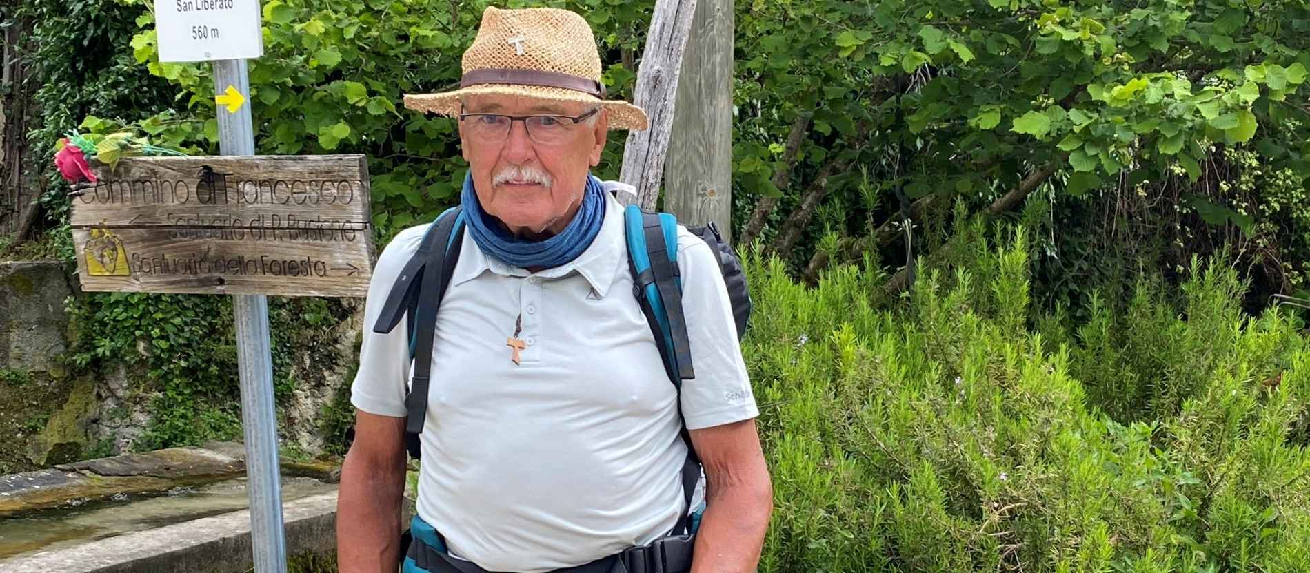 Günter Thieltges ist in 33 Etappen 600 Kilometer von Florenz nach Rom gepilgert.