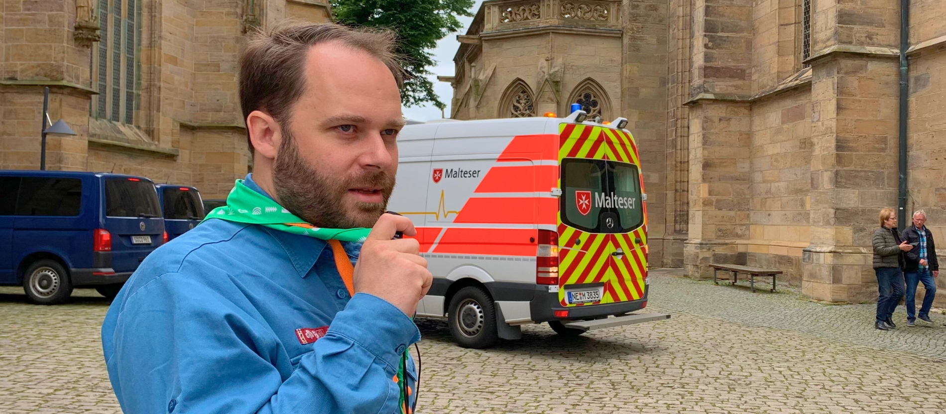 Moritz Brandt auf dem Domberg in Erfurt