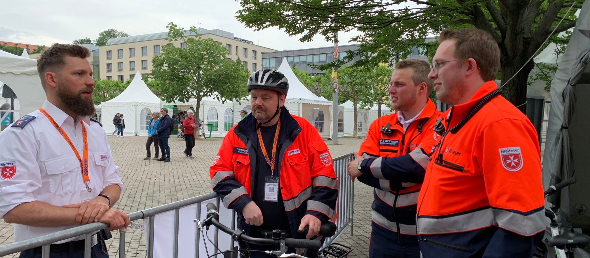 Fahrradstaffel der Malteser Alfhausen beim Katholikentag