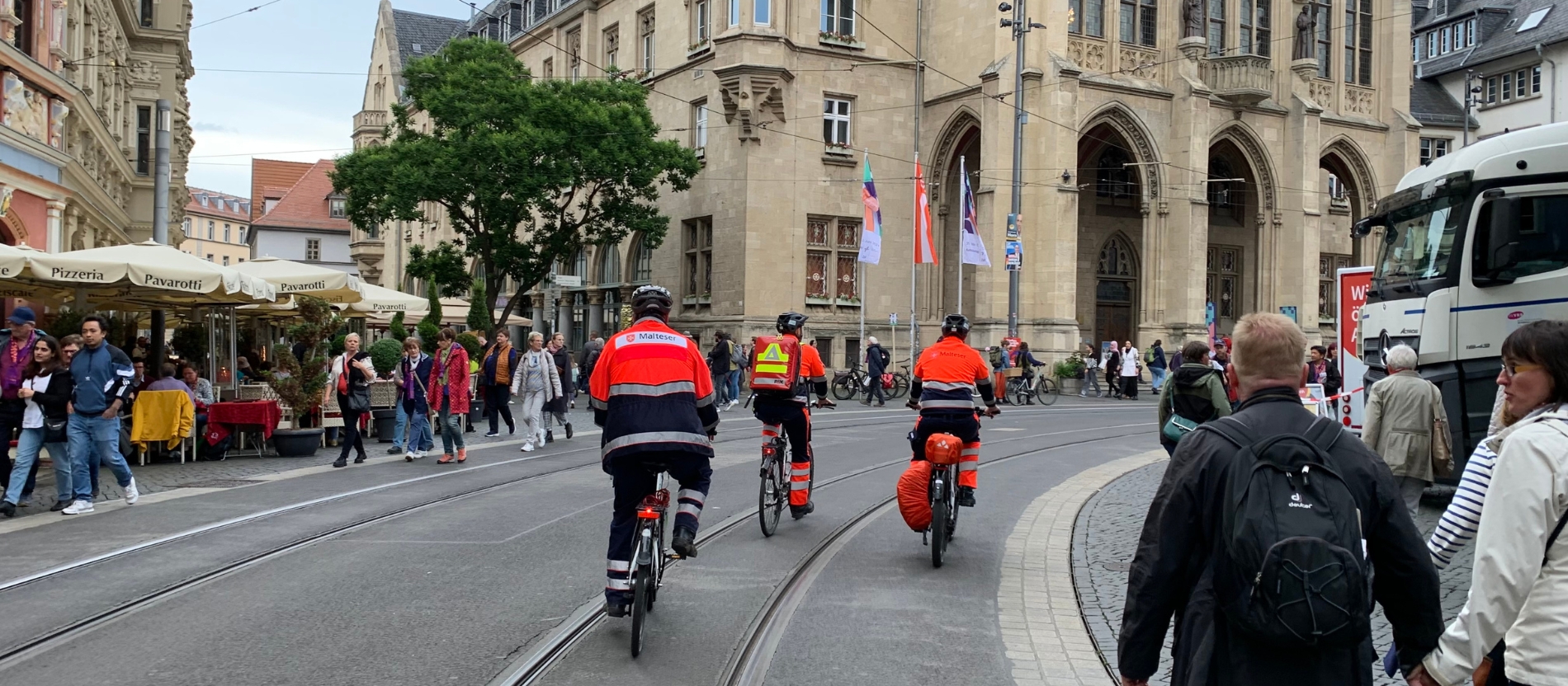 Fahrradstaffel der Malteser Alfhausen beim Katholikentag