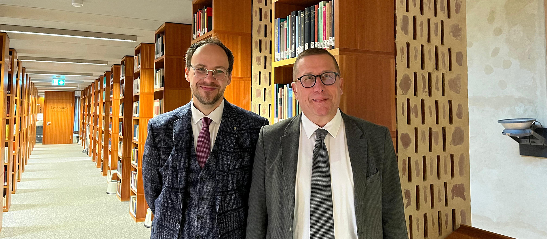 Thomas Neumann (l.) und Thomas Schüller vom Institut für Kanonisches Recht der Universität Münster