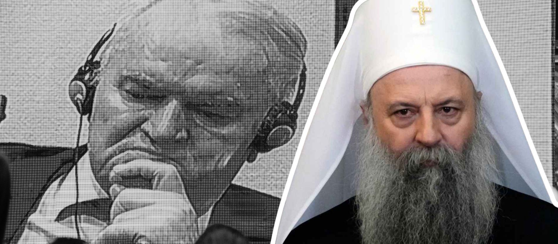 Das Oberhaupt der Serbisch-Orthodoxen Kirche, Patriarch Porfirije Perić und der kürzlich verstorbene Kriegsverbrecher Ratko Mladic