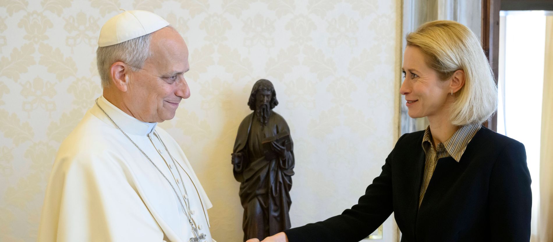 Kaja Kallas und Papst Leo XIV.
