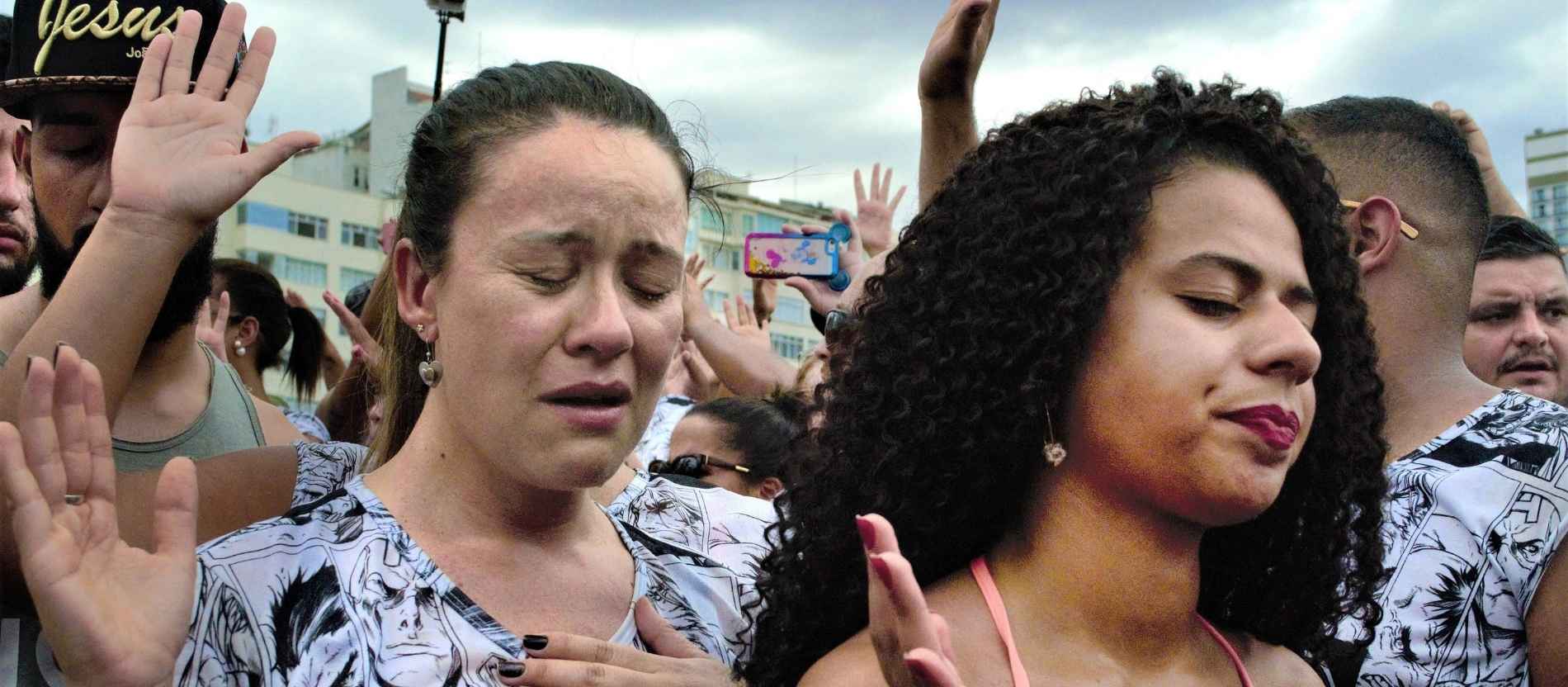 Evangelikale Gläubige in Rio de Janeiro