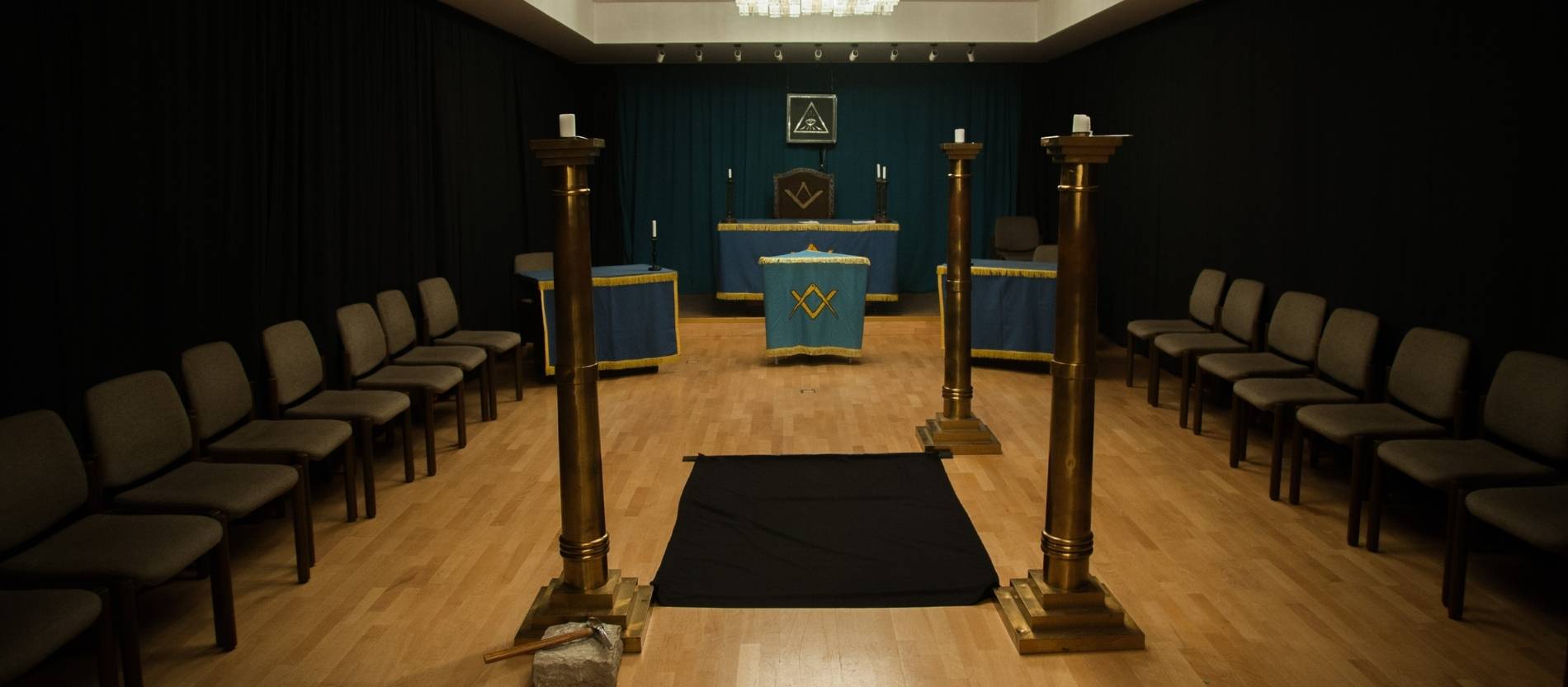 Inneres der Freimaurer-Loge in Essen