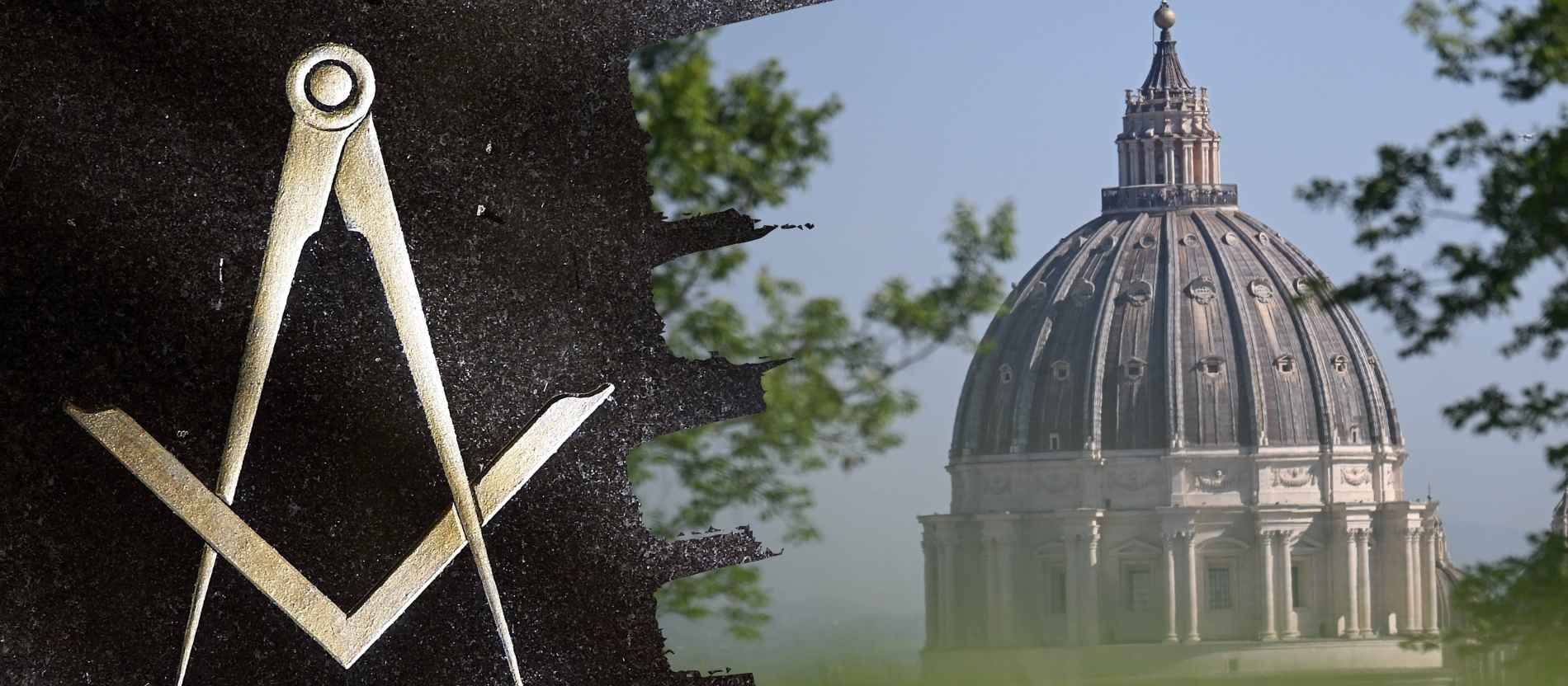 Das Signet der Freimaurer und der Petersdom