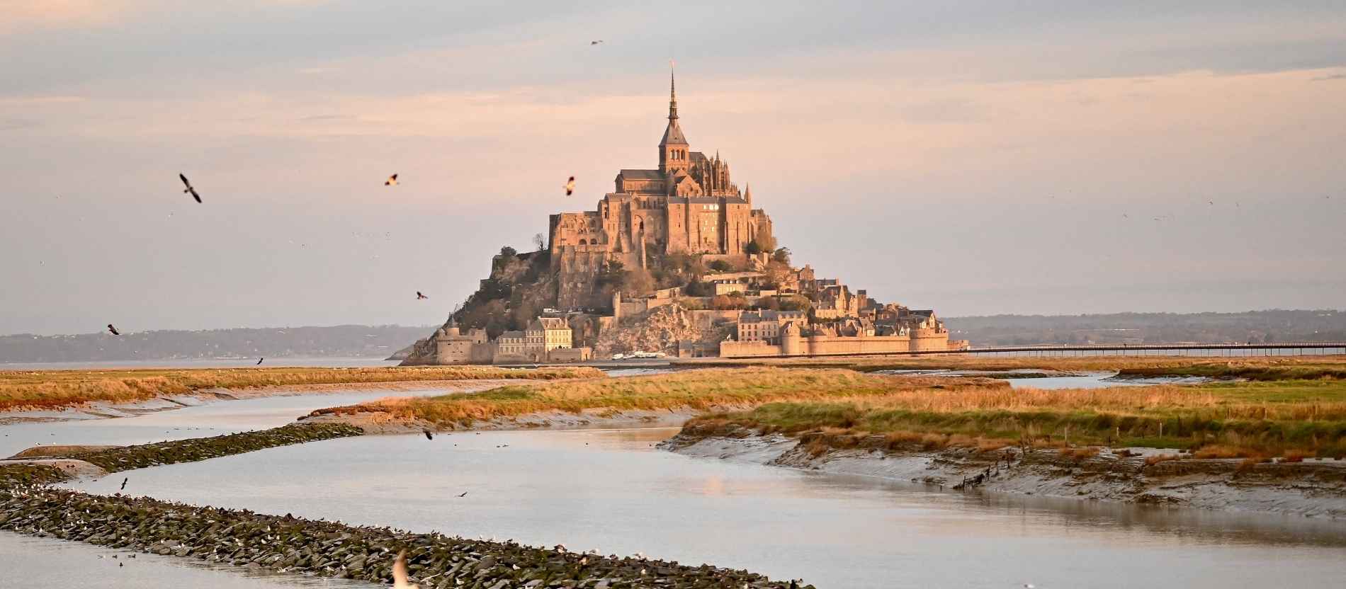 Der Mont-Saint-Michel in Frankreich
