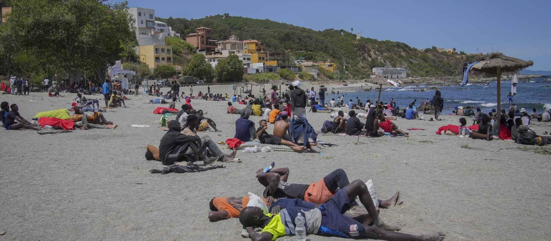 Migranten in Ceuta