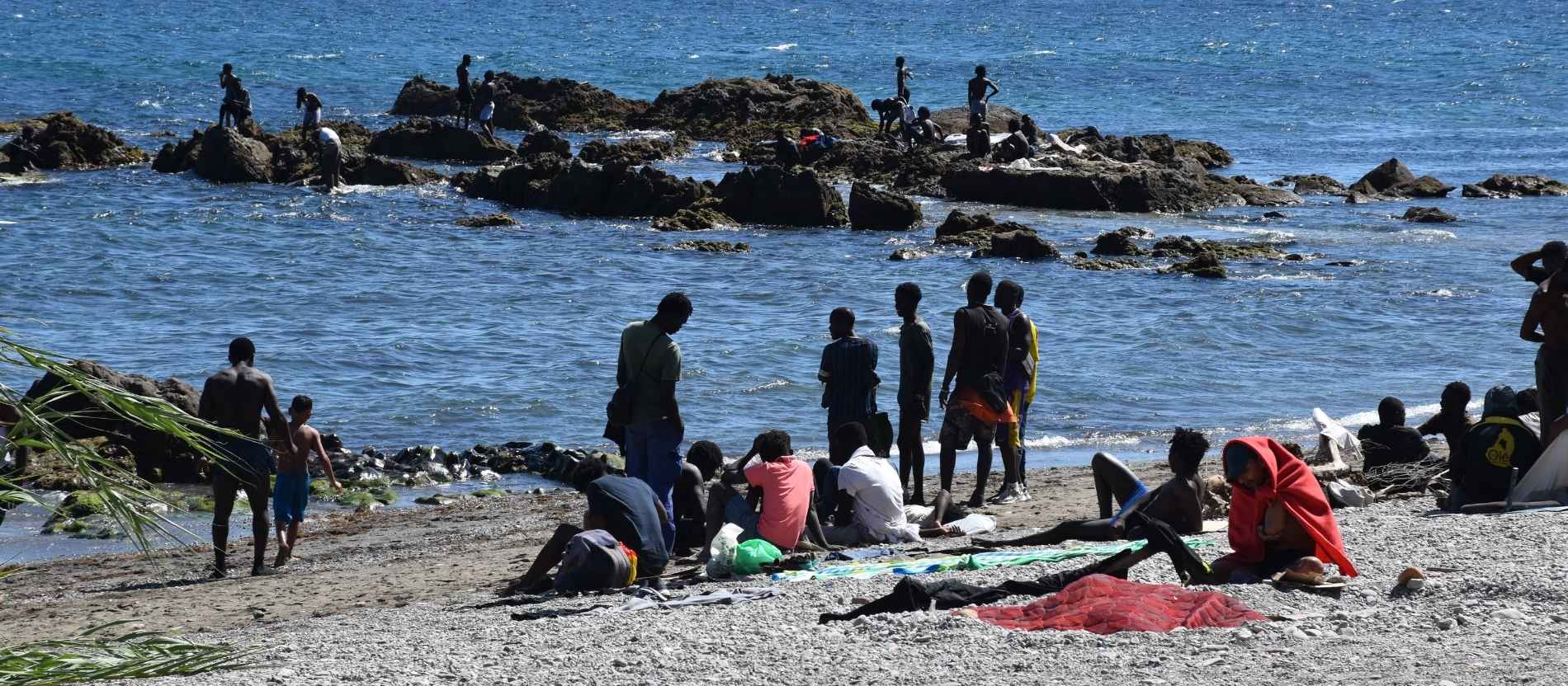 Migranten in Ceuta