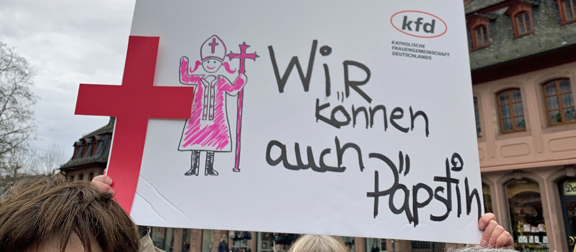 kfd-Plakat in Mainz