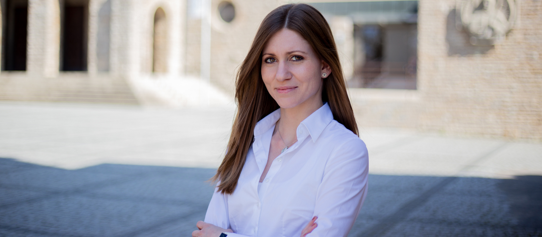 Die Pressesprecherin der Abtei Münsterschwarzach, Julia Martin.