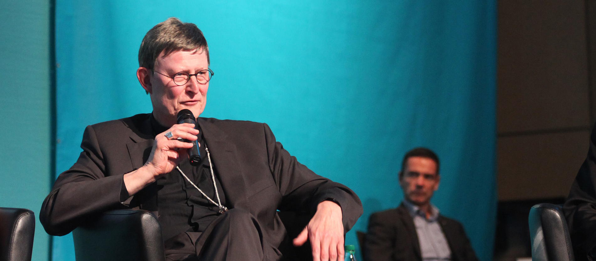 Kardinal Rainer Maria Woelki bei einer Podiumsdiskussion des 101. Deutschen Katholikentags in Münster.