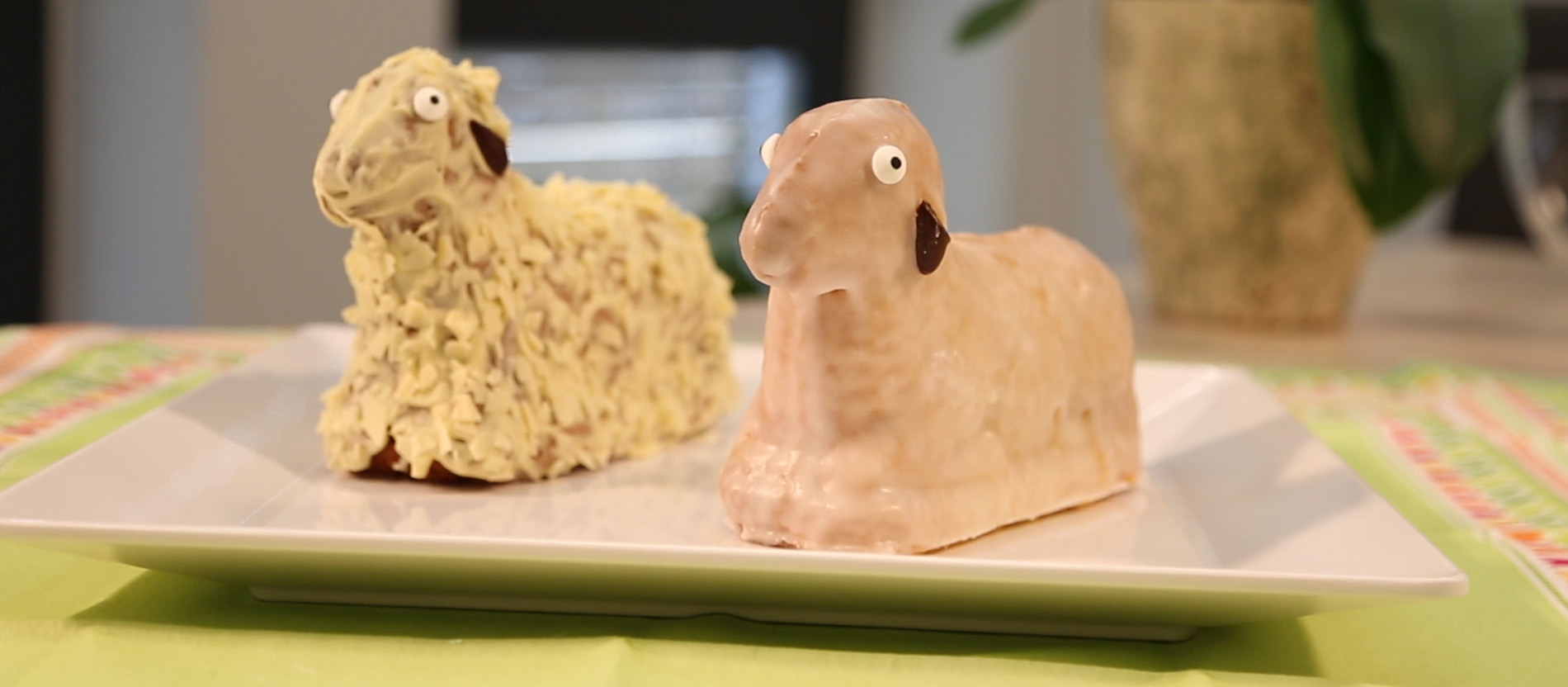 Gebackene Osterlämmer.