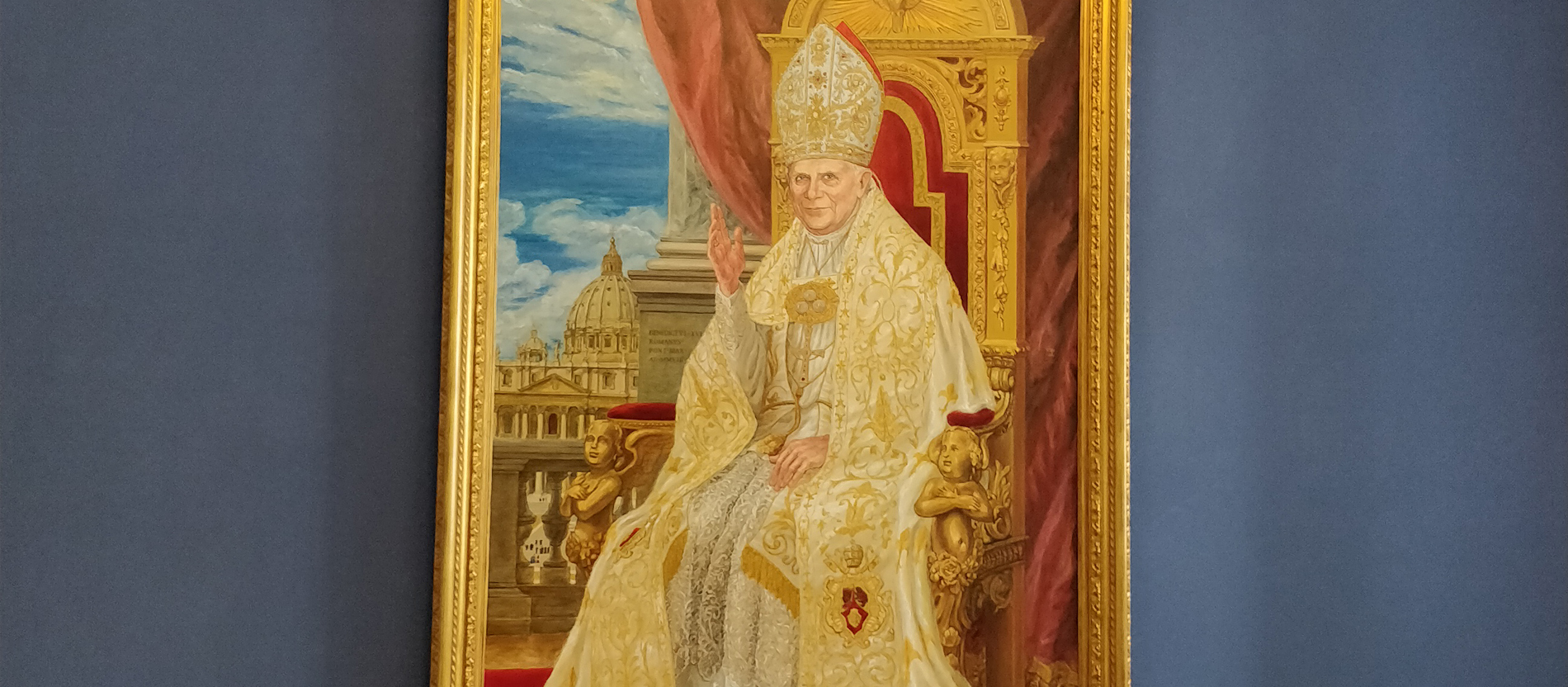 Porträtgemälde von Papst Benedikt XVI.