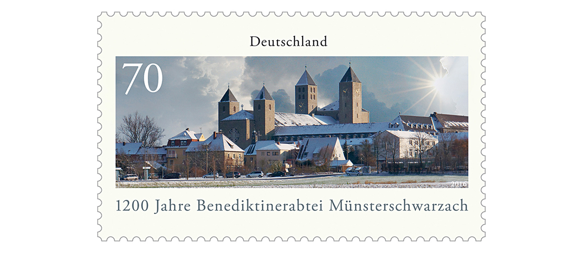 Ein Kloster im Briefmarkenformat