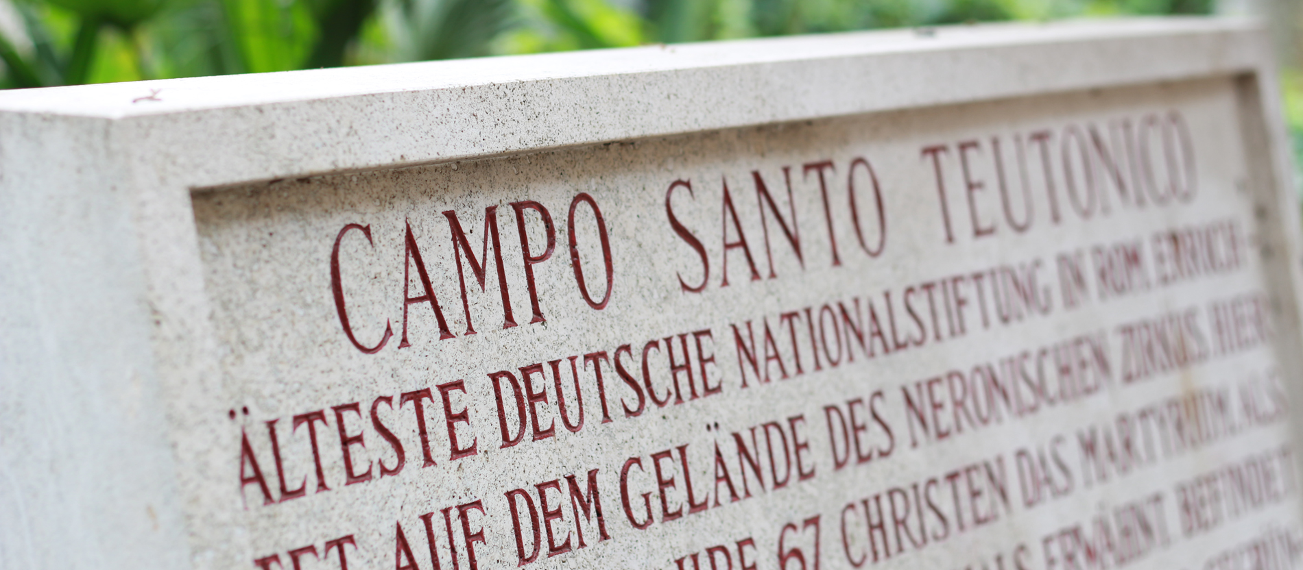 Der Deutsche Friedhof im Vatikan.