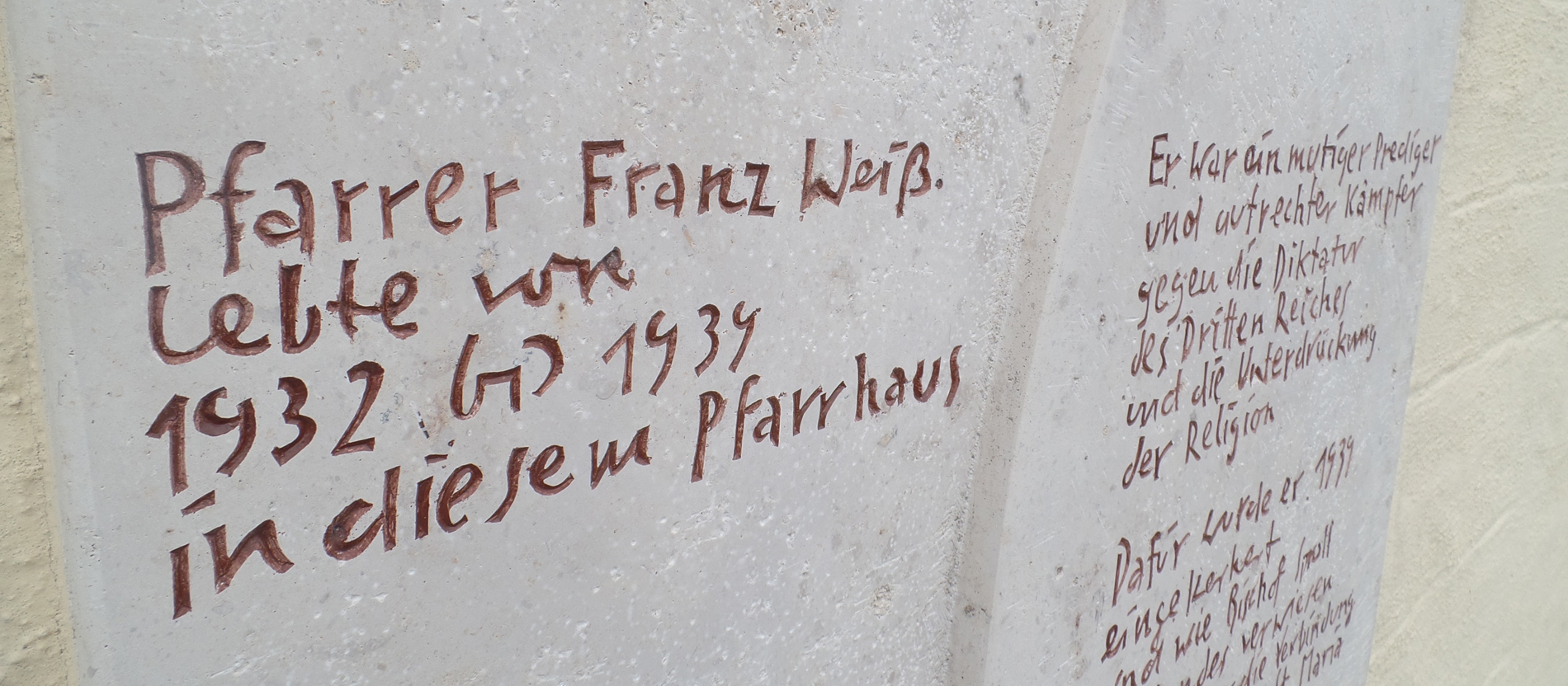 Anders als viele katholische Priester wurde Franz Weiß zwar Opfer der NS-Justiz, entging jedoch dem Priesterblock im KZ Dachau