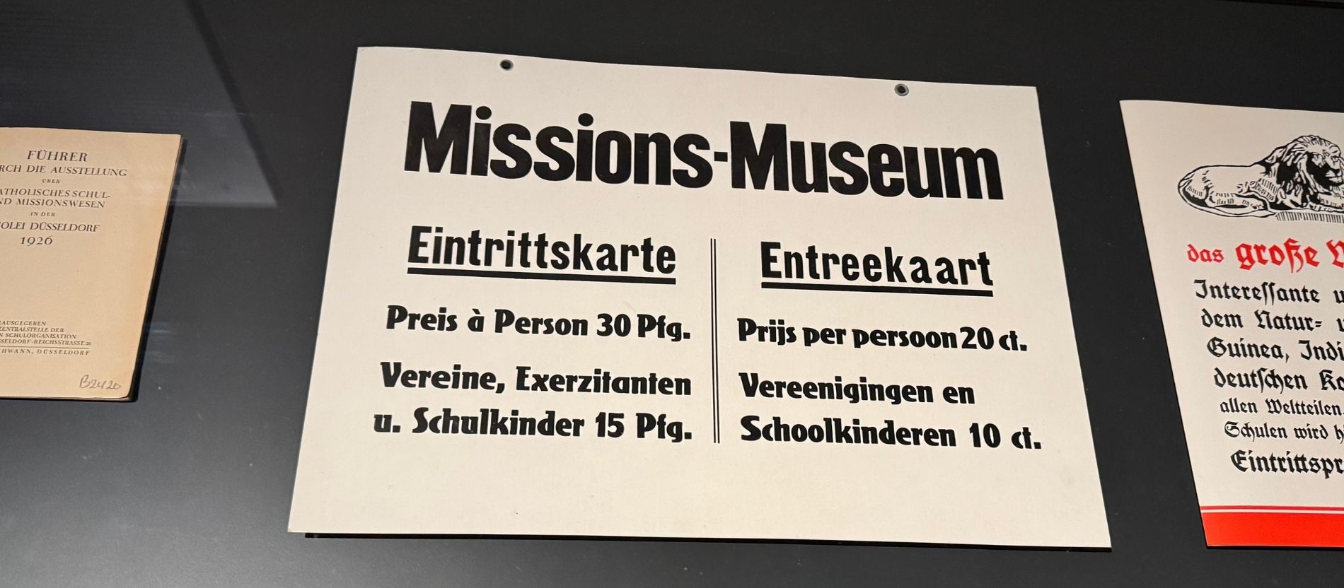 Missionsmuseen waren weit verbreitet. 