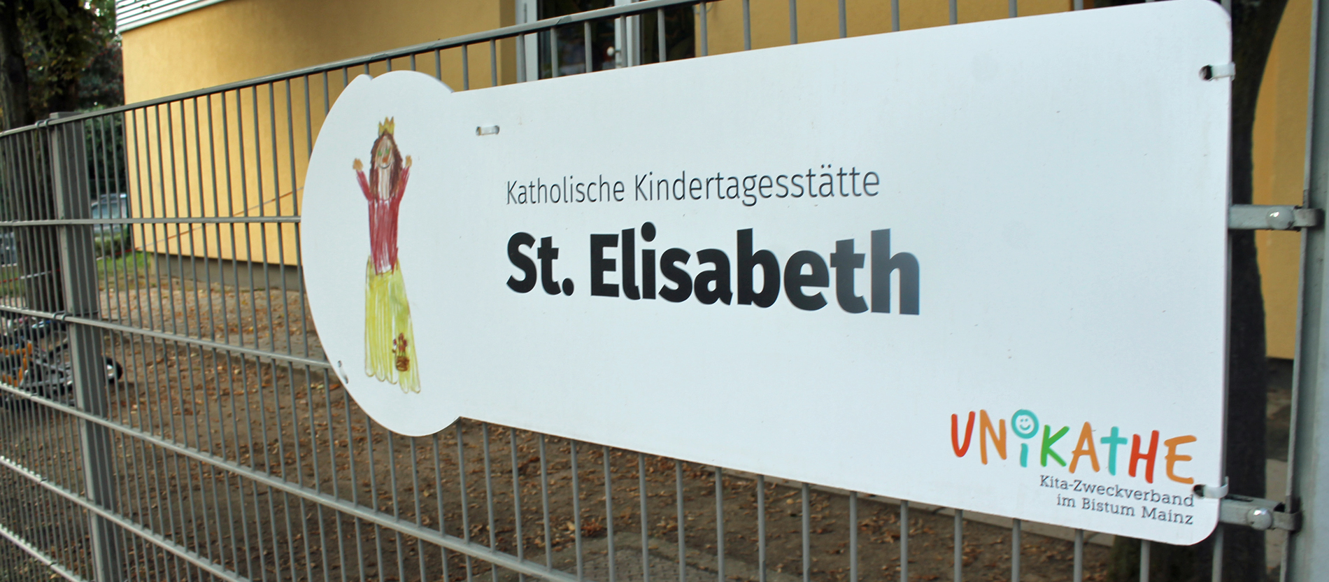Schild der Kindertagesstätte 