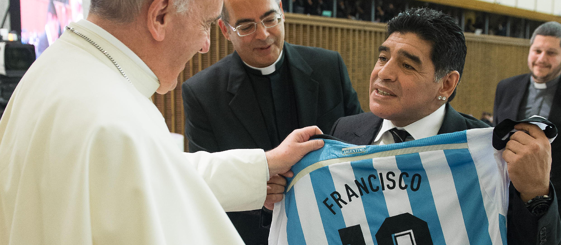 Papst Franziskus und Diego Maradona