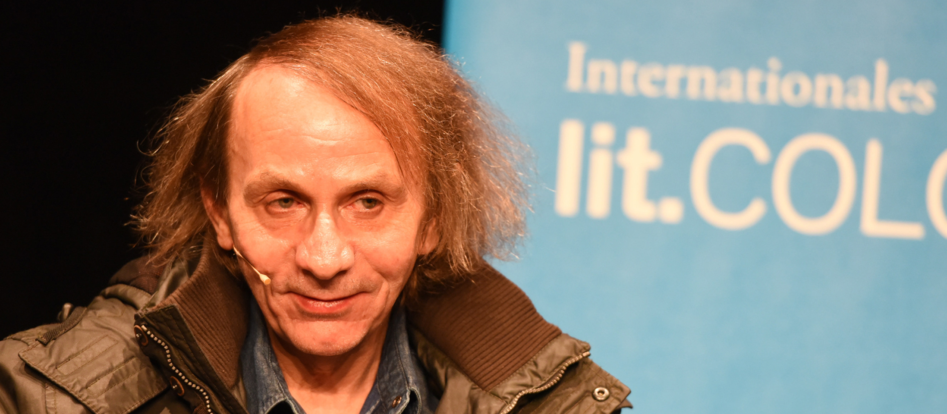 Michel Houellebecq, französischer Autor, auf dem internationalen Literaturfestival lit.Cologne in Köln