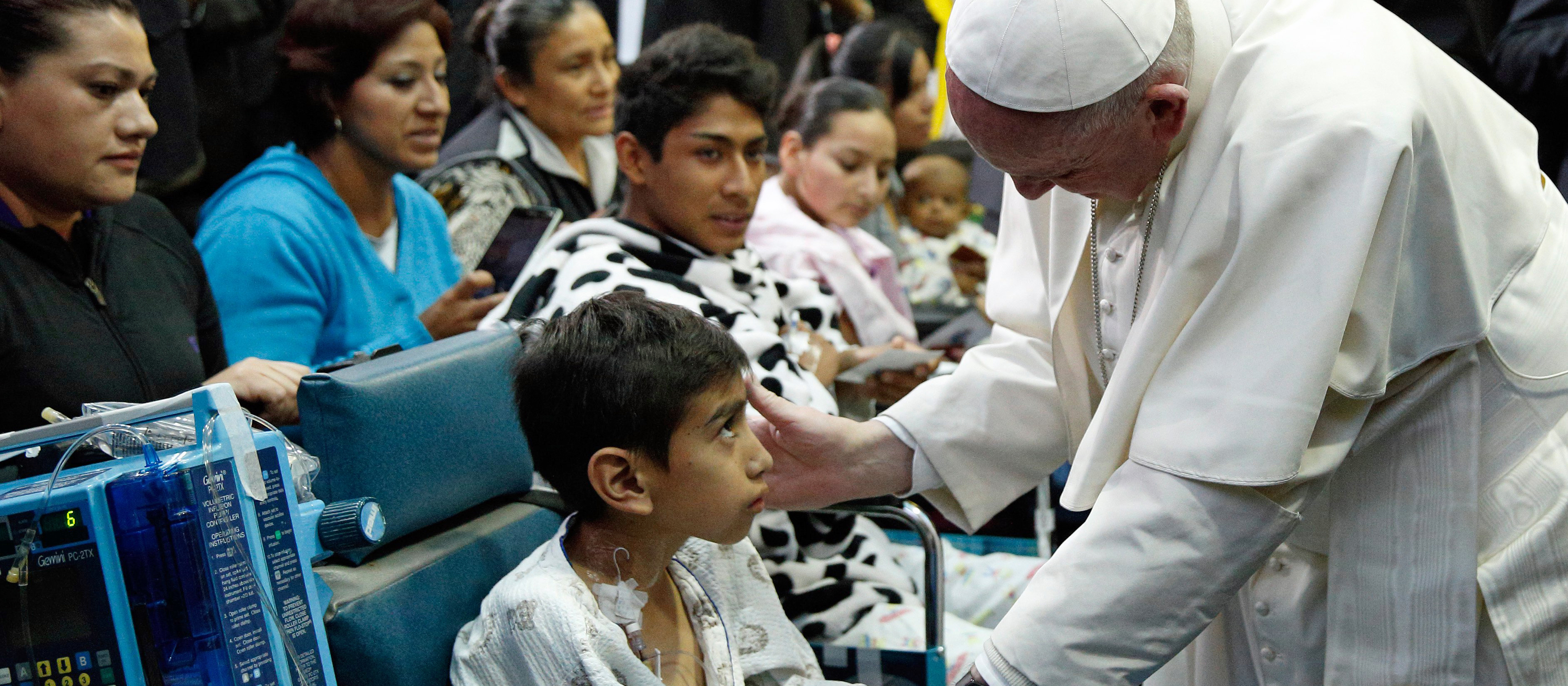 Franziskus im Kinderkrankenhaus in Mexiko