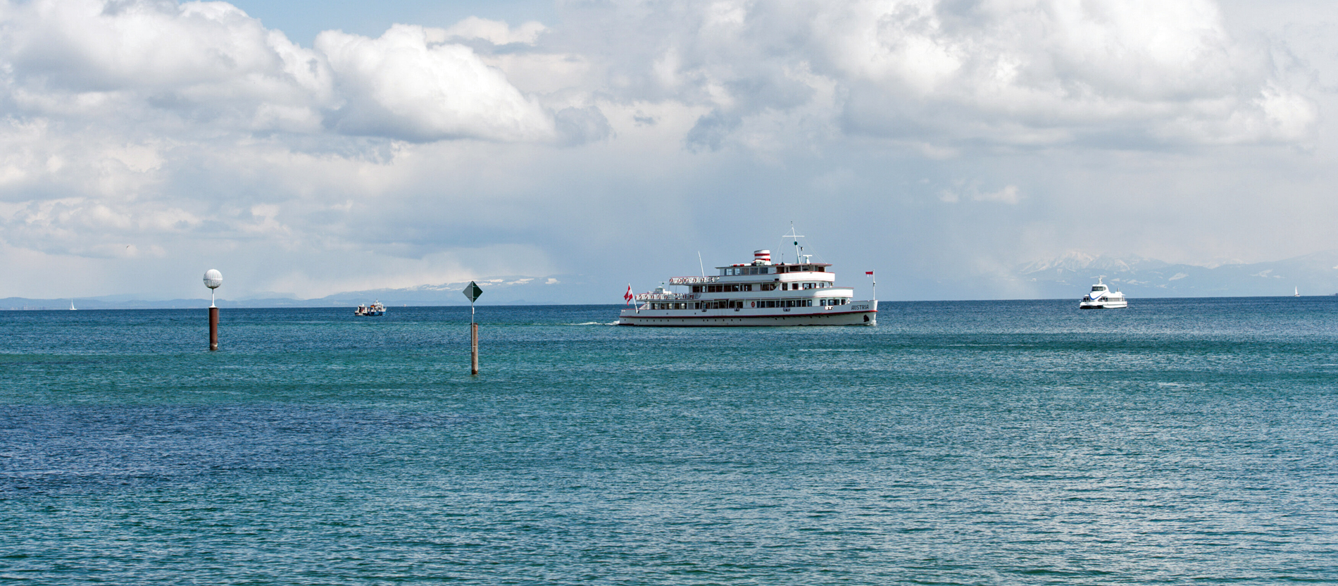 Eine Fähre auf dem Bodensee