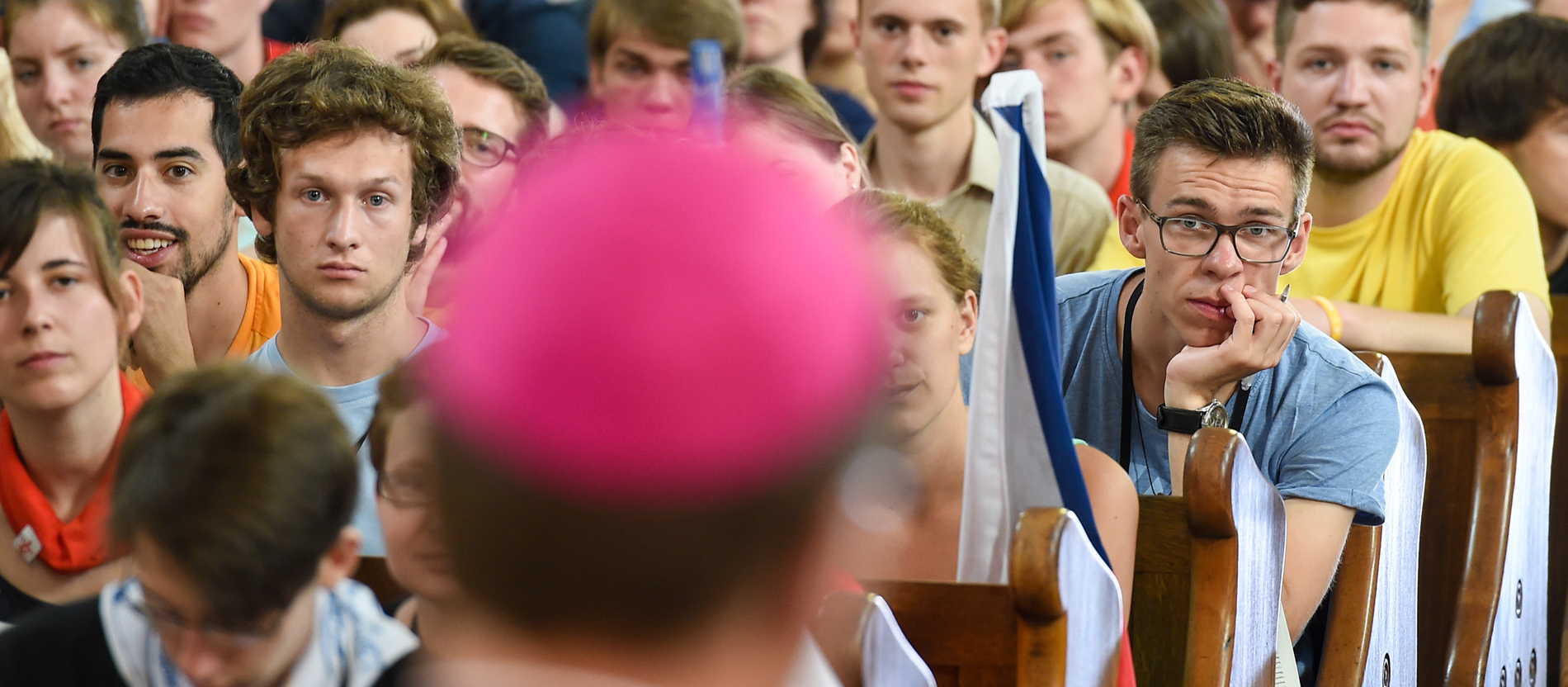 Katechese mit Weihbischof Michael Gerber, Freiburg in der Kirche Sankt Franzisca z Asyzu in Zabierzow.