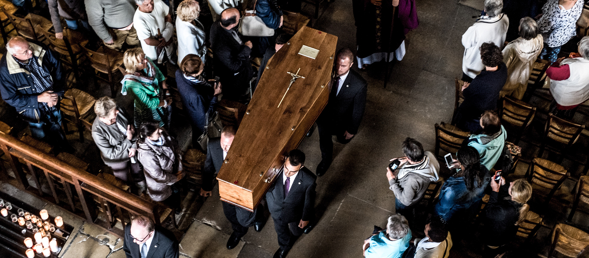 Trauerfeier für den ermordeten Priester Jacques Hamel am 2. August 2016 in der Kathedrale in Rouen. Zwei islamistische Gewalttäter hatten den 85-Jährigen in seiner Kirche in der Nähe von Rouen getötet.