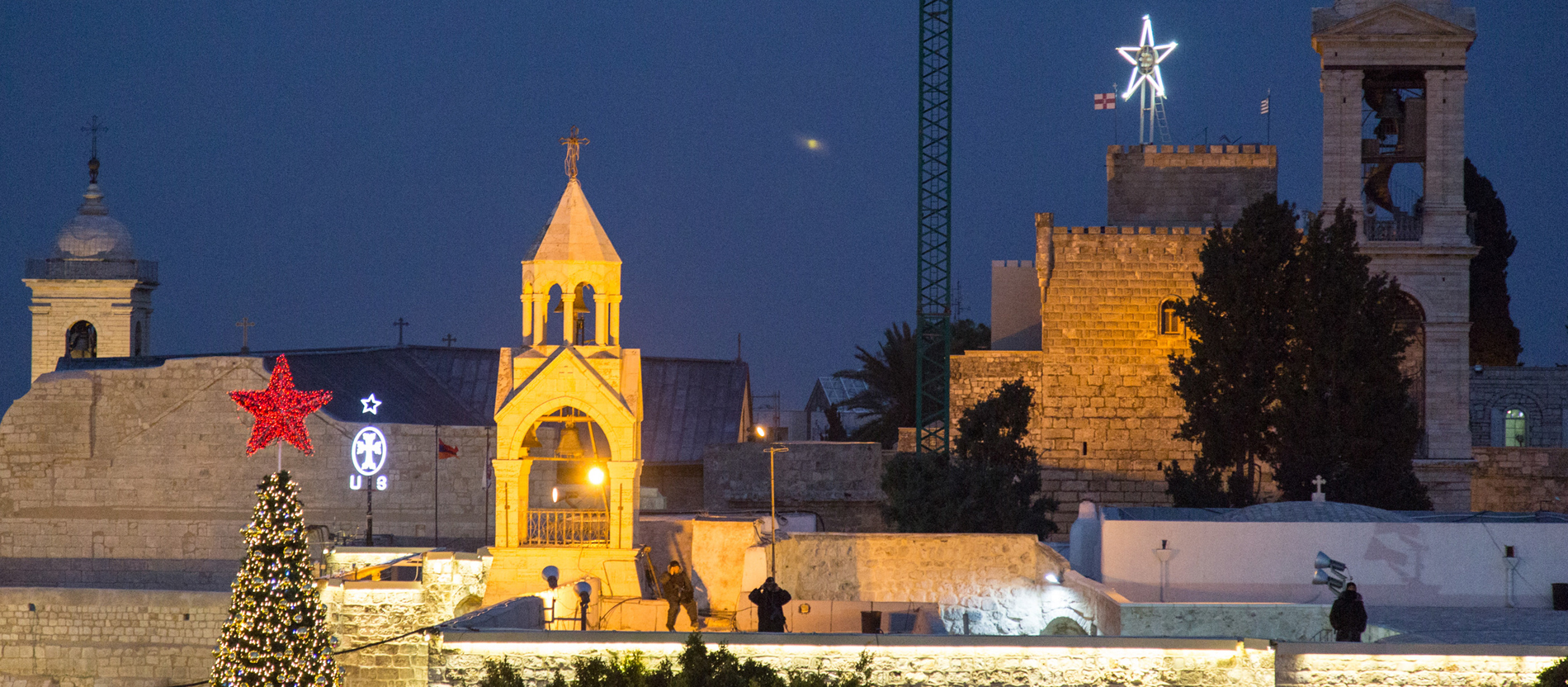 Krippenplatz in Bethlehem am 24. Dezember 2016.