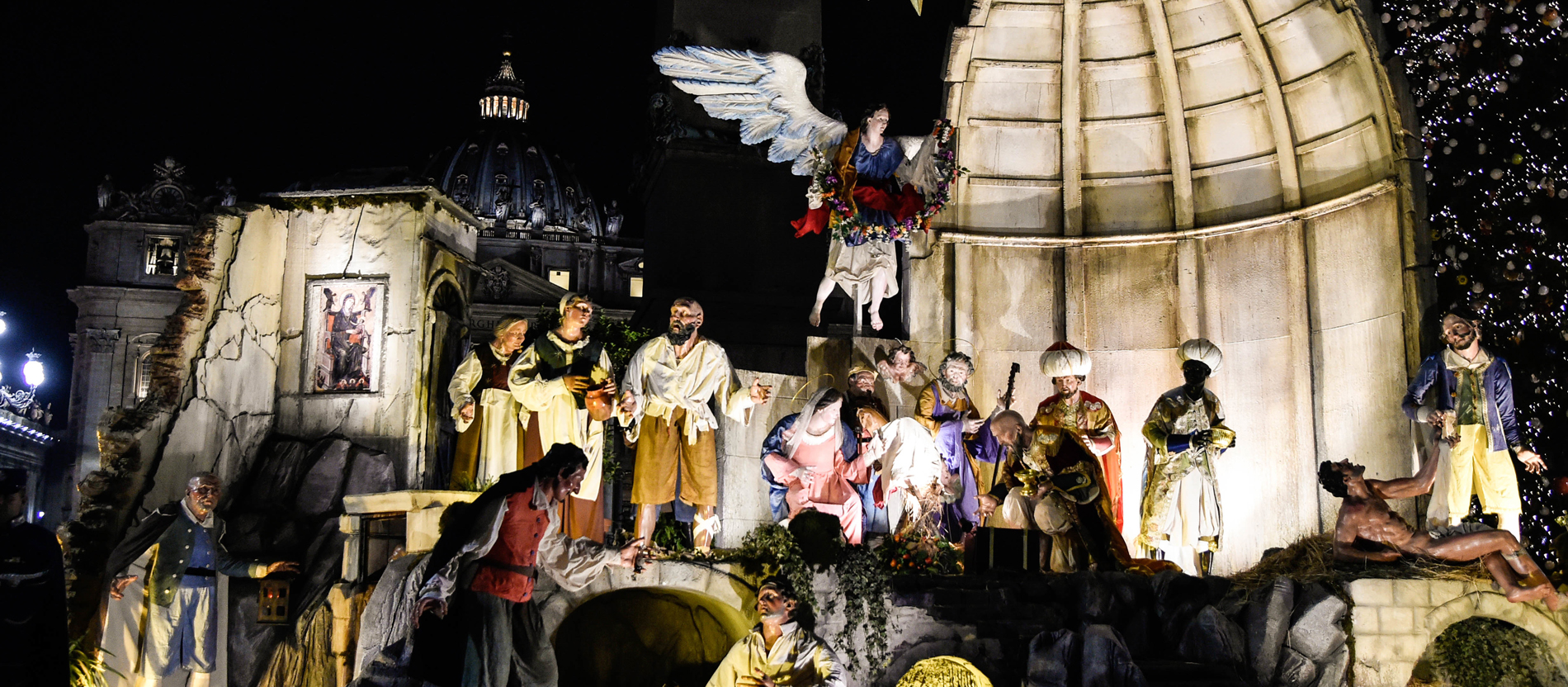 Auf dem Petersplatz weihnachtet es schon sehr…