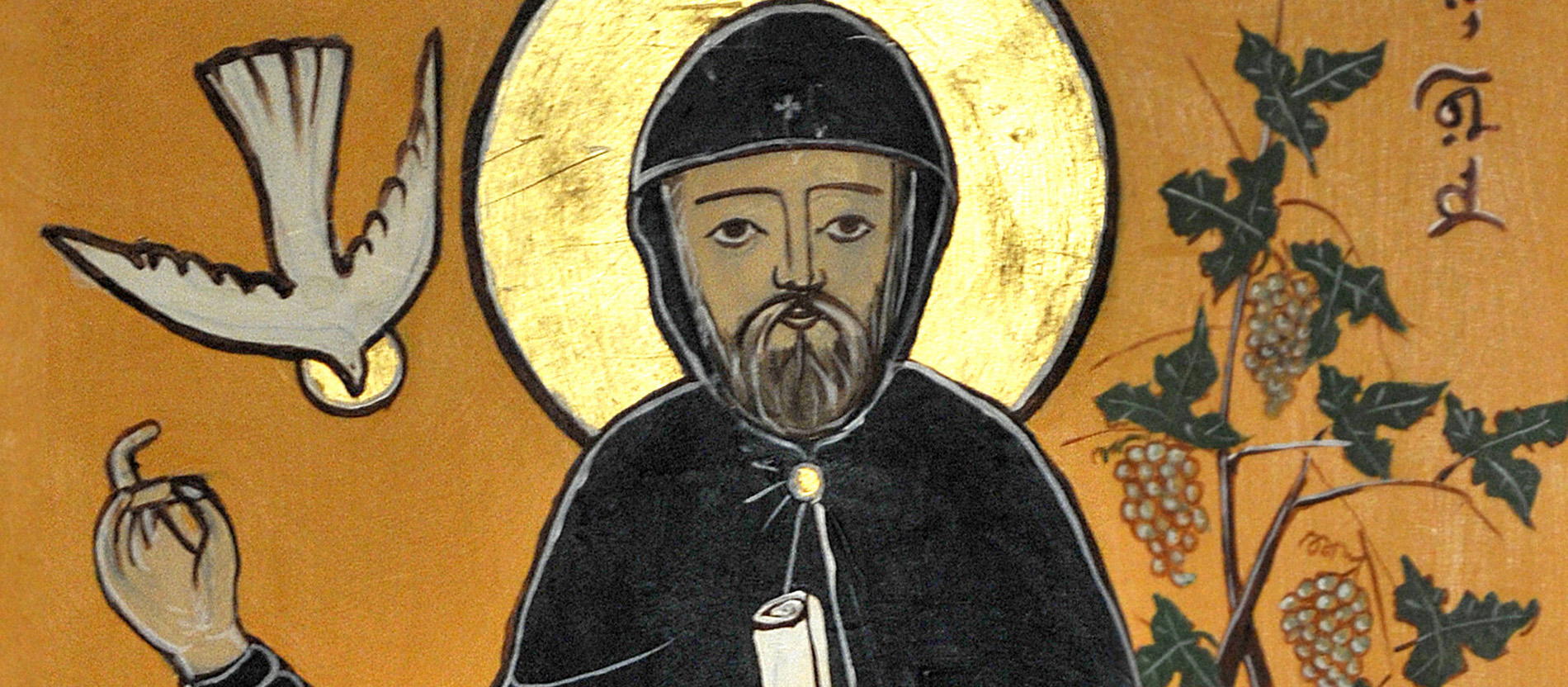 Gemaelde Ephraems mit Heiligenschein