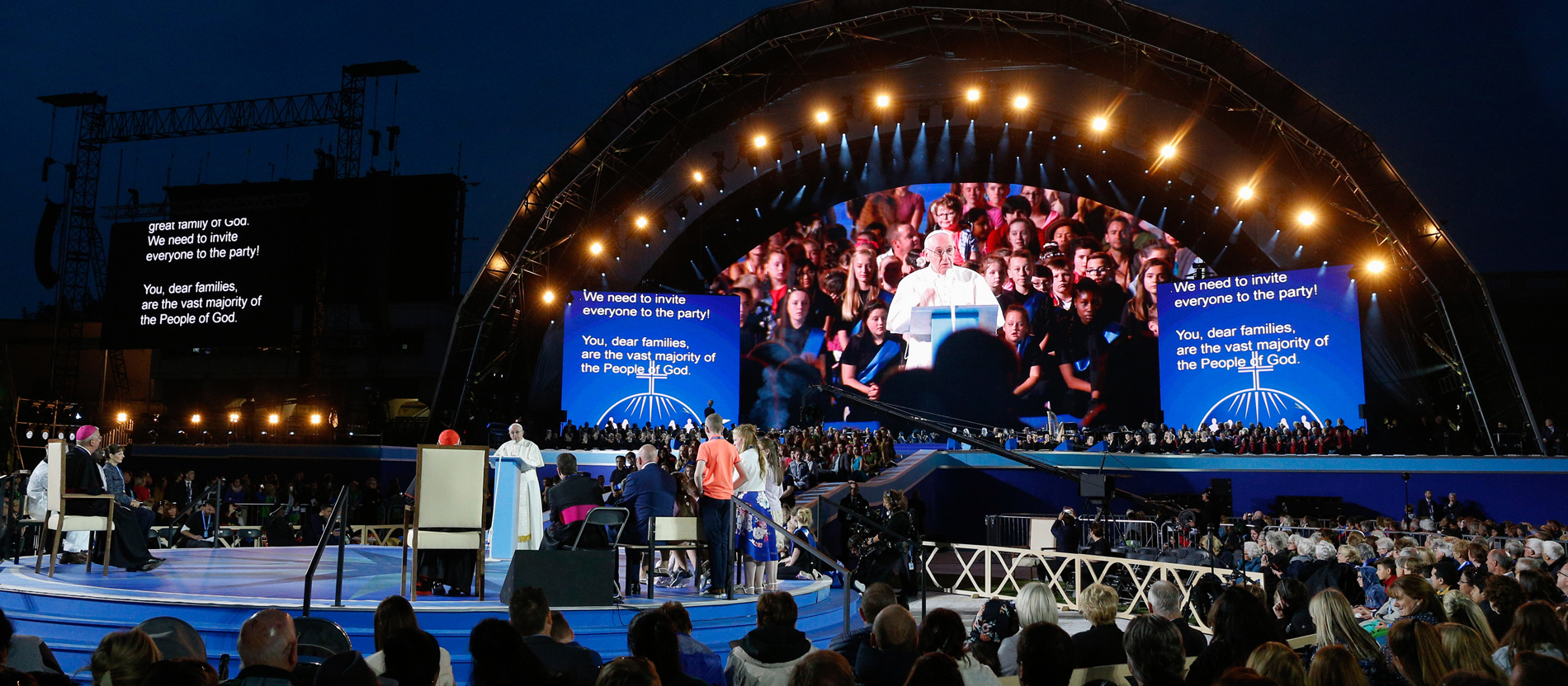 Papst Franziskus im Croke Park Stadium in Dublin
