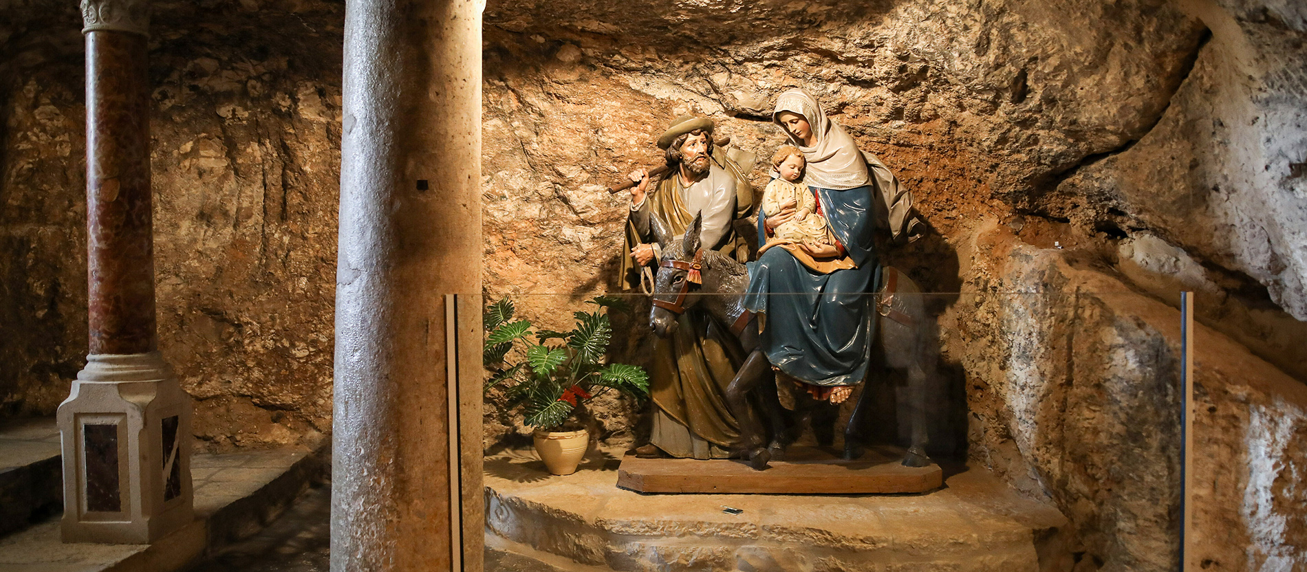 Darstellung der Heiligen Familie in der Kapelle der Milchgrotte in Bethlehem