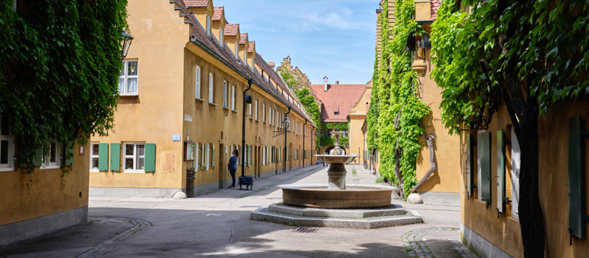 Schalenbrunnen in der Augsburger Fuggerei