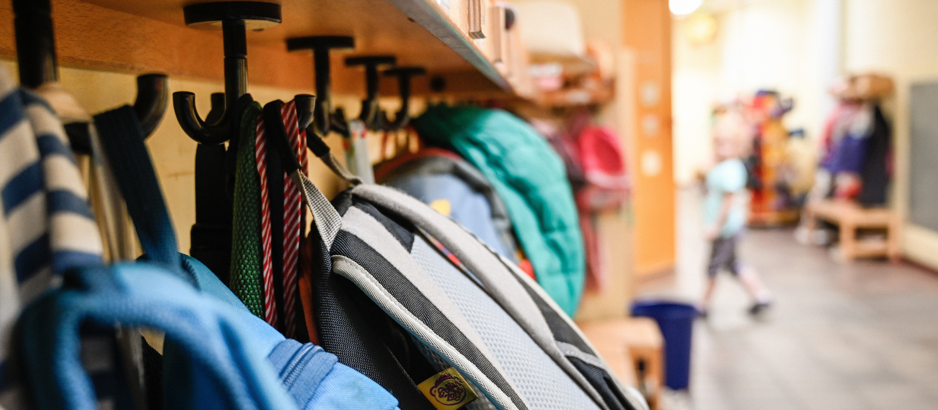 Garderobe in einer Kita