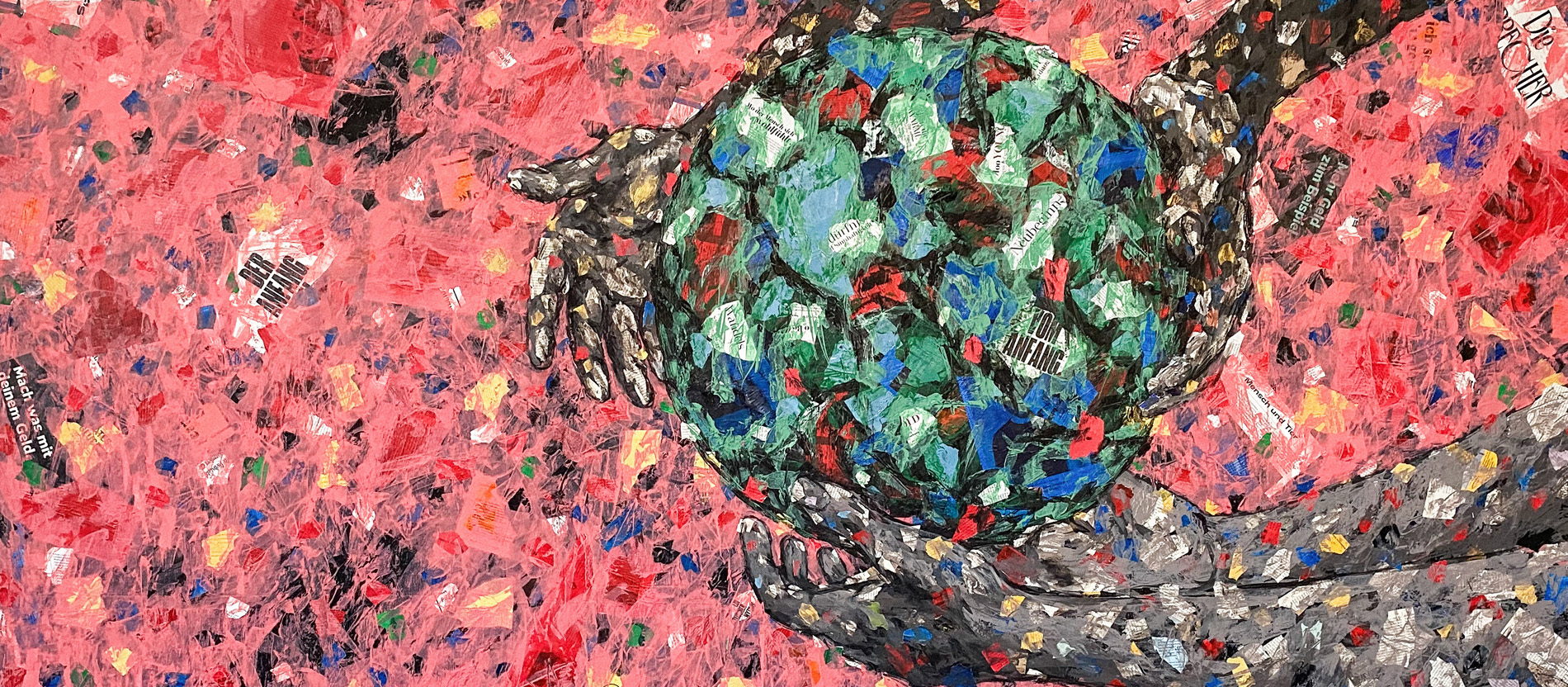 Ausschnitt eines Kunstwerks