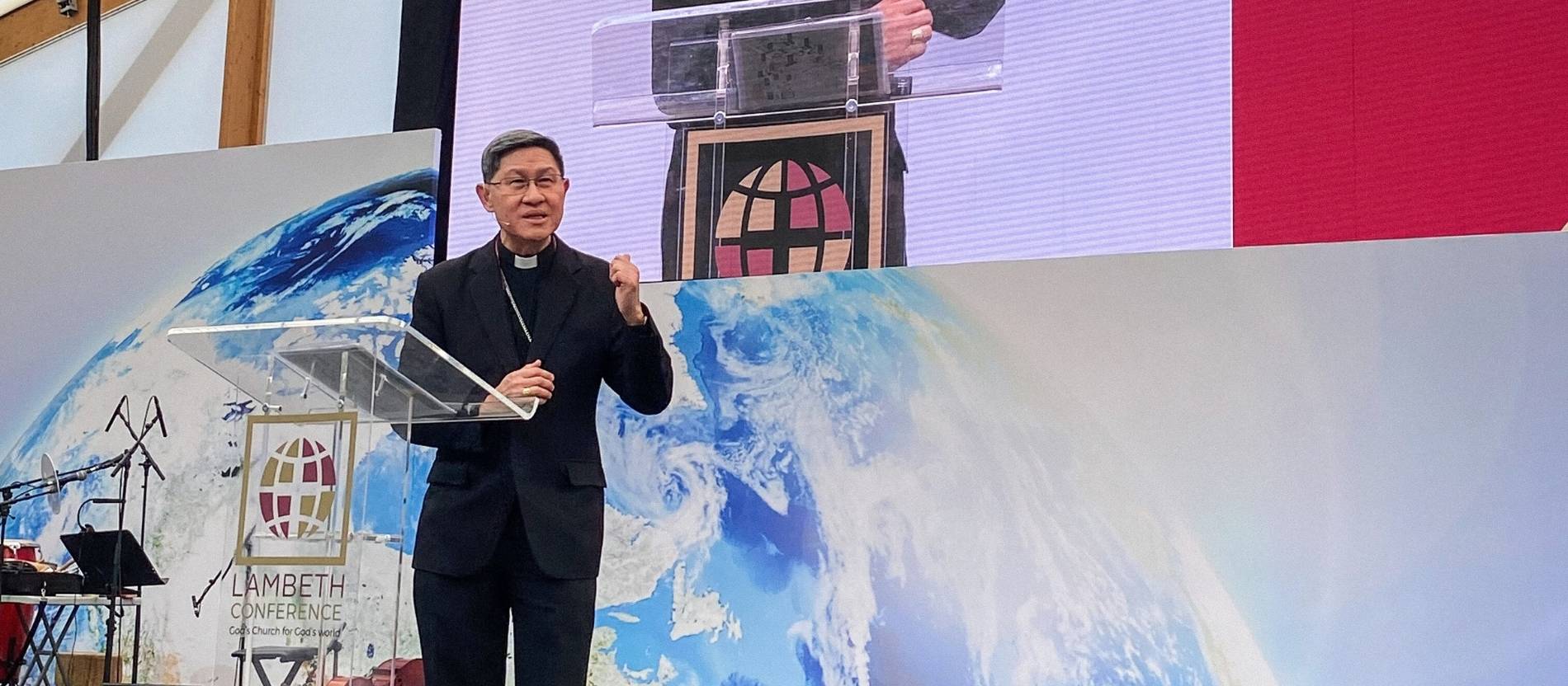 Kardinal Luis Antonio Tagle spricht bei der Lambeth-Konferenz in Großbritannien