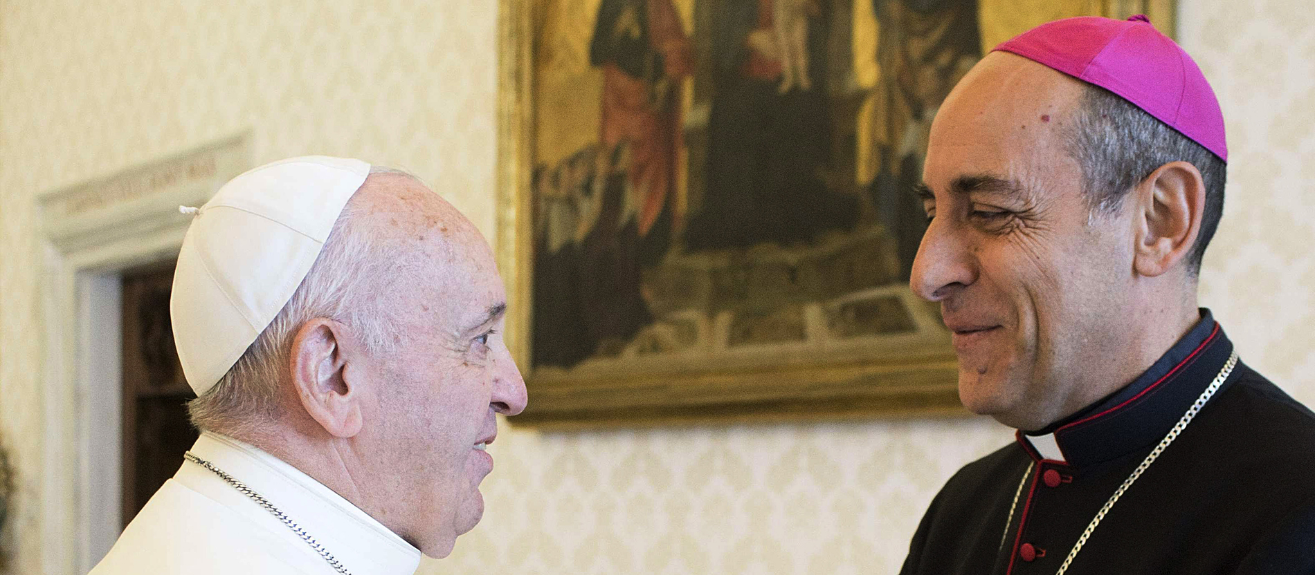 Papst Franziskus und Erzbischof Victor Manuel Fernandez