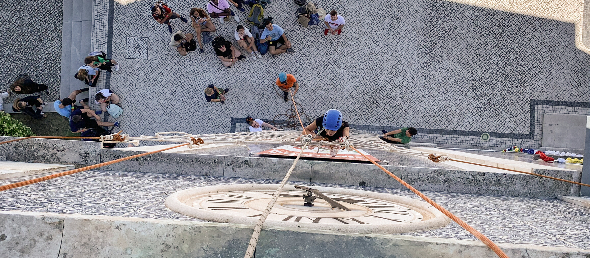 Klettern beim WJT in Portugal