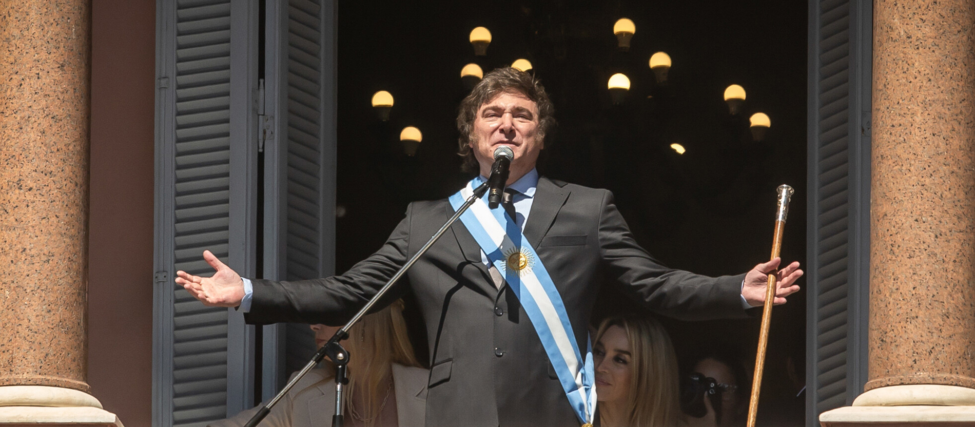 Javier Milei, Präsident von Argentinien, bei seinem Amtsantritt
